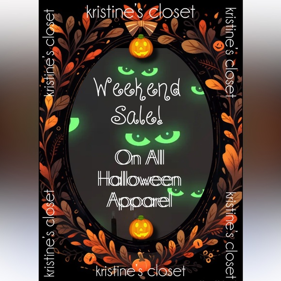 🍂🎃 Weekend Sale on All Halloween Apparel 🎃🍂 - Picture 1 of 1